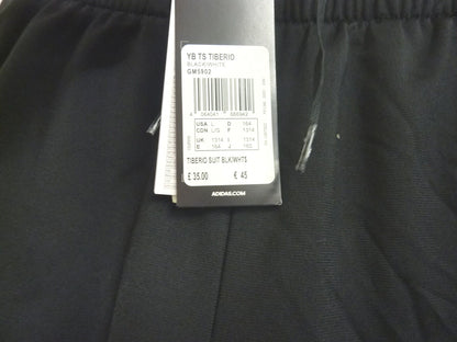 BOYS ADIDAS TRACKSUIT-BLACK-13-14YRS