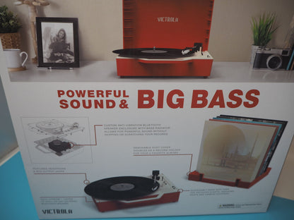 Victrola Re-Spin Sustainable Bluetooth Suitcase Record Player