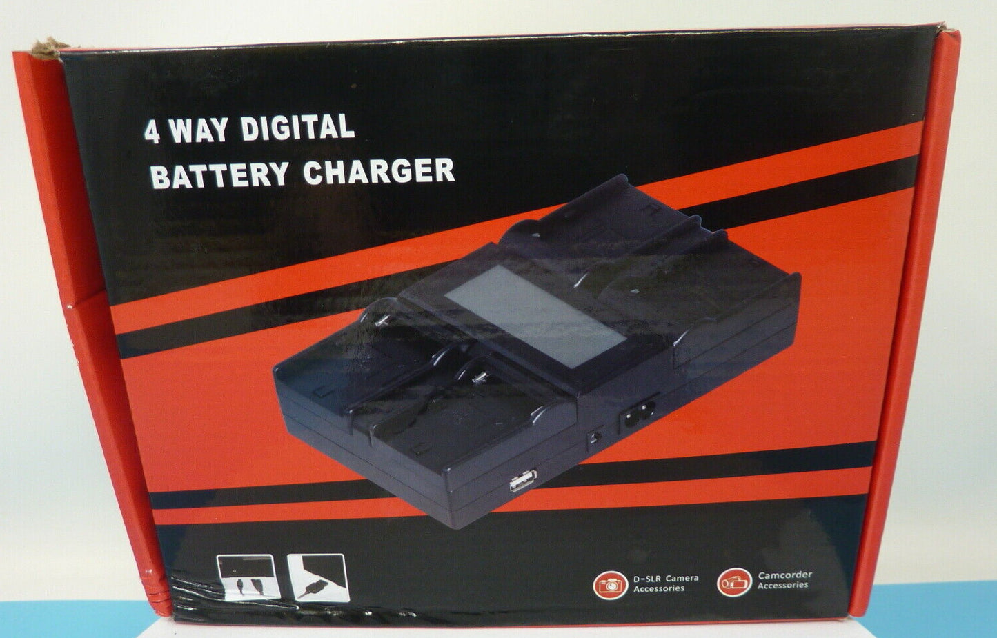 4 WAY DIGITAL BATTERY CHARGER DC-LCD