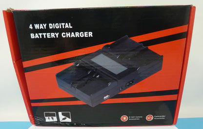 4 WAY DIGITAL BATTERY CHARGER DC-LCD