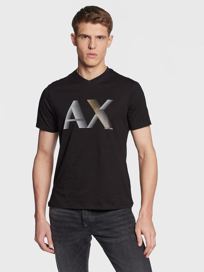 Armani Exchange T-Shirt 3RZTHB ZJBYZ 1200 Czarny Regular Fit XS