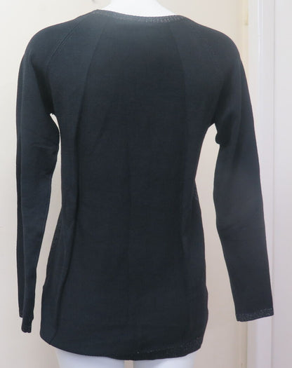 Desigual Black Mixed Animal Print Gaea Jumper UK8