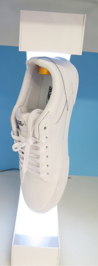 MAGNETIC LEVITATING SHOE DISPLAY-WHITE