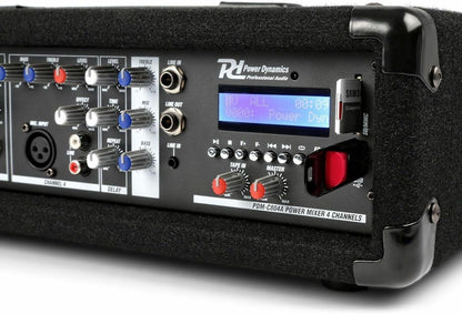 Power Dynamics PDM-C405A 4-channel Mixer with an Amplifier, USB and SD slot