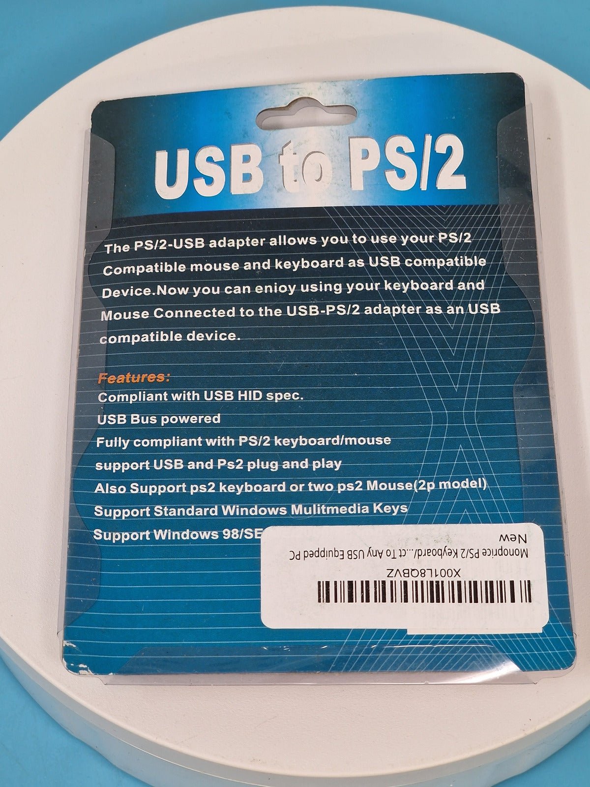 USB to 2 x PS/2 Adapter PS2 Female Keyboard and Mouse Adaptor Splitter Converter