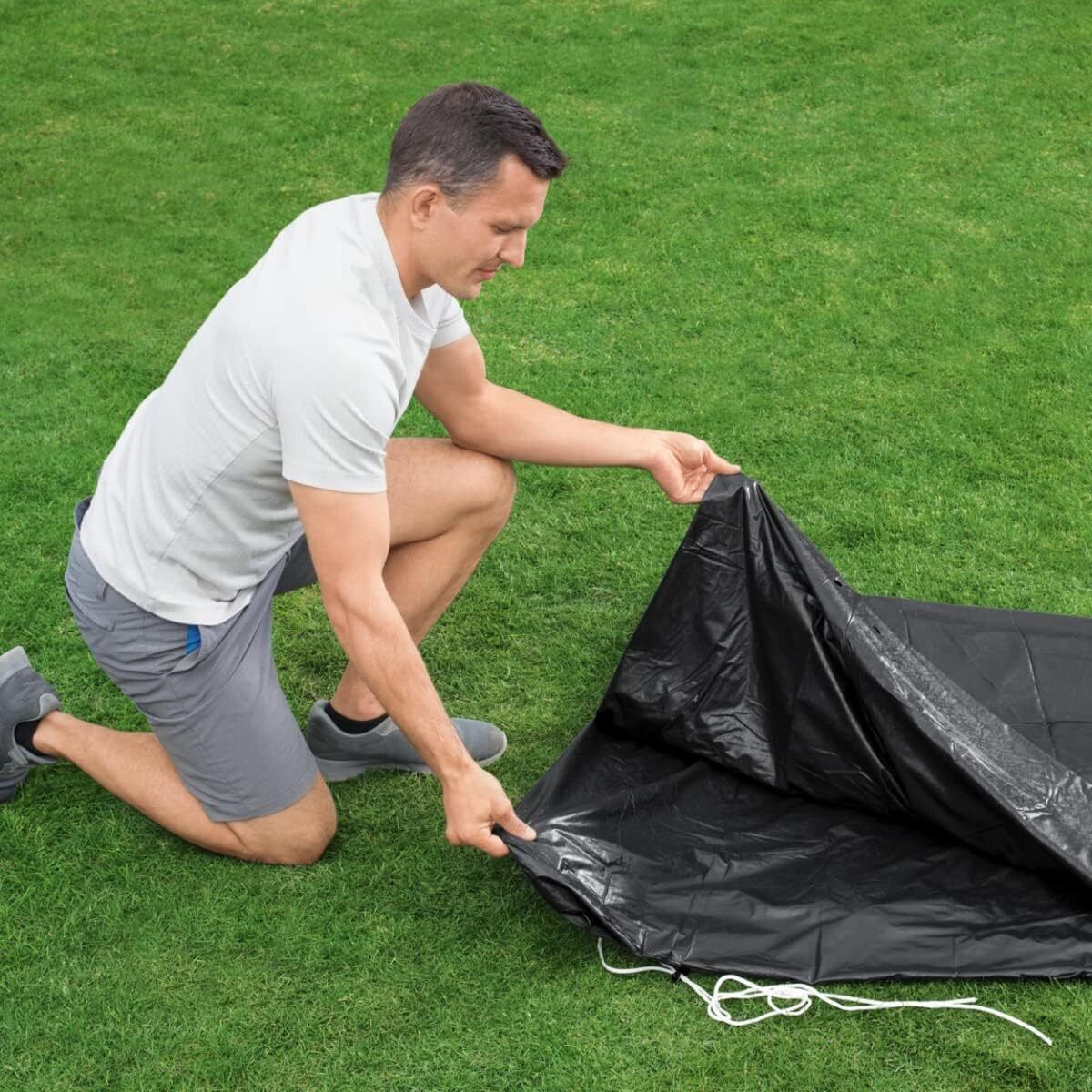 Bestway Flowclear Swimming Pool Cover for Steel Pro Max Round Pools, 10FT