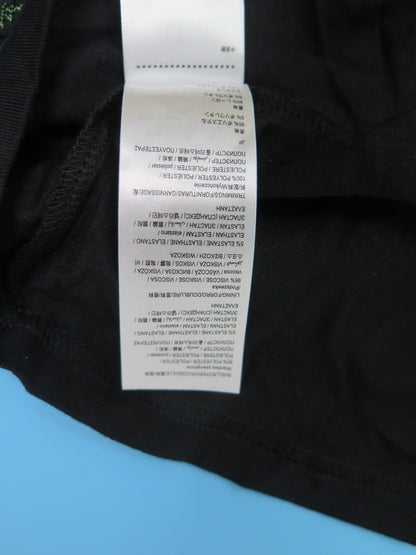 DESIGUAL CASUAL TULLE MIDI DRESS-UK14-BLACK/MULTI