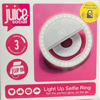 NEW Juice Social Clip-On Selfie Ring Light for Mobile Phones -Tablets