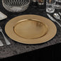 Charger Plates Dining (Gloss Geo Gold, 6 Charger Plates)