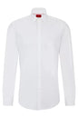 Hugo Boss BLOUSE IN STRETCH COTTON-BLEND POPLIN Size 40 Medium UK 12