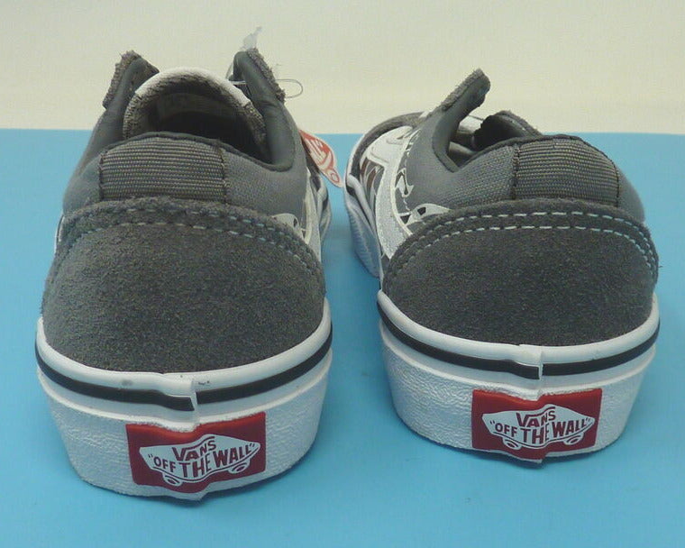 KIDS GREY OFF THE WALL VANS SIZE UK 10