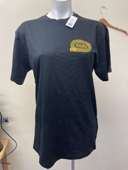 VANS TRACK FIELD S/S TEE Black - men's t-shirt MEDIUM