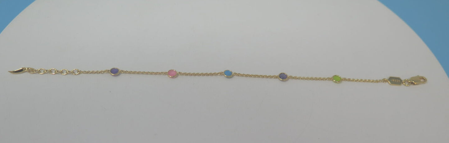 LIBERTY HOT ROX MULTI GEMSTONE BRACELET-18CT GOLD