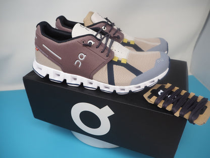 On Running Women's Cloud 70/30 Mesh Grape Sand Trainers UK 5.5