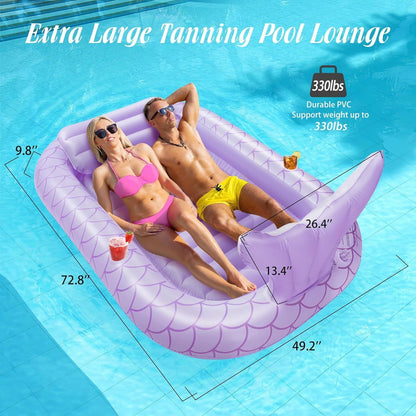 HeySplash Inflatable Pool Floats purple