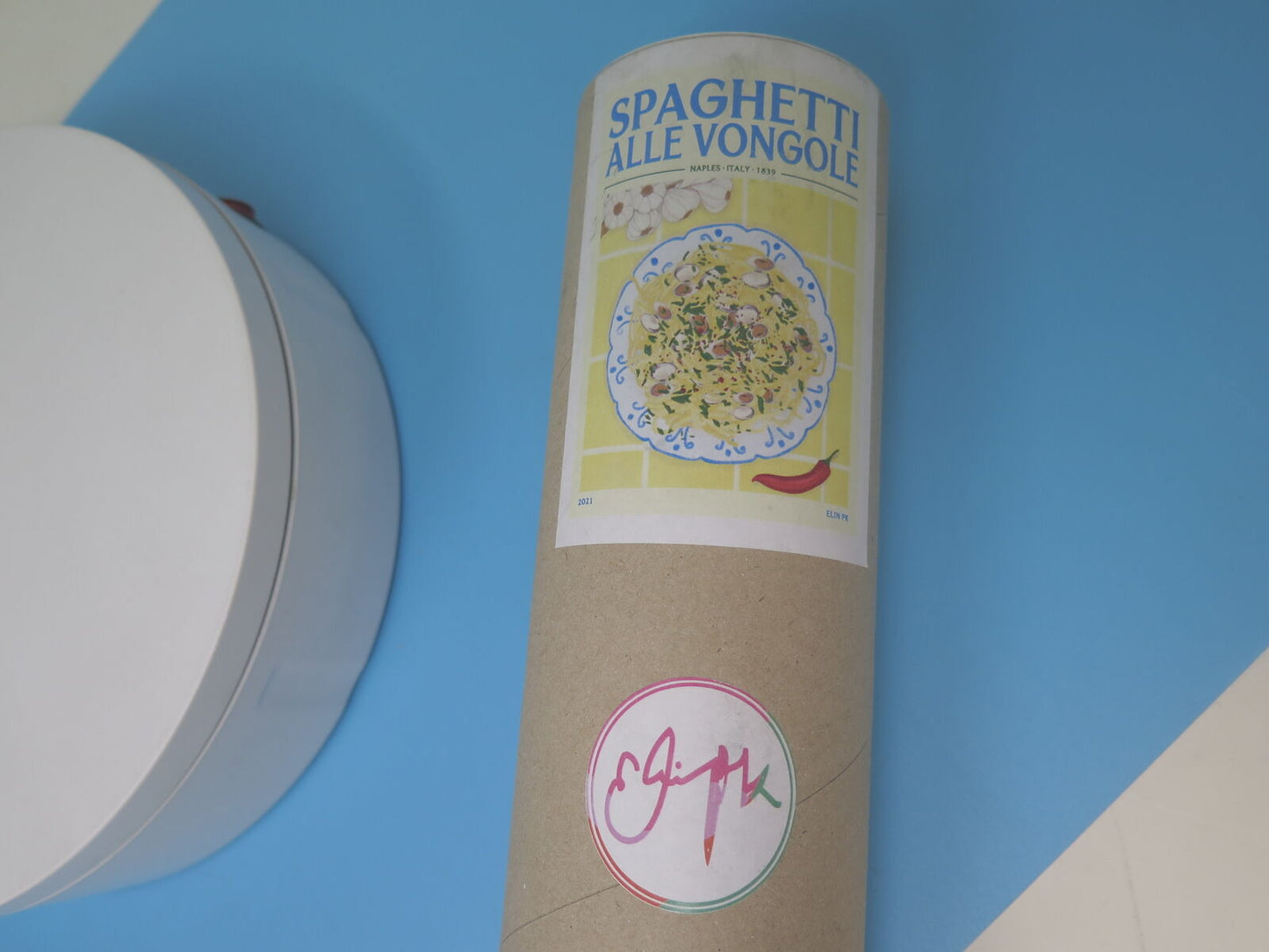 LIBERTY-ELIN PK-SPAGHETTI ALLE VONGLOLE UNFRAMED PRINT-50X70CM