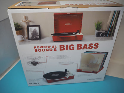 Victrola Re-Spin Sustainable Bluetooth Suitcase Record Player