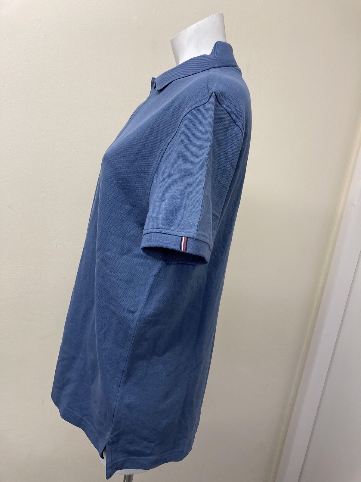 Tommy Hilfiger Logo Polo T Shirt Blue Medium