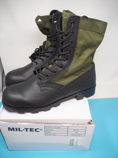 Mil-Tec US Military Boots, Green (Olive)  UK 12 W