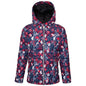 DARE2BE GIRLS VERDICT WATERPROOF INSULATED JACKET-PINK FLORAL-5/6YRS