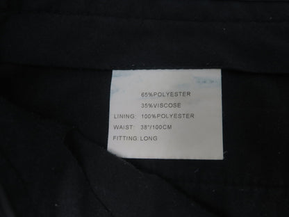 MOSS ESQ REGULAR FIT CHARCOAL STRETCH SUIT-JACKET 46"REGULAR-TROUSERS 38"W LONG