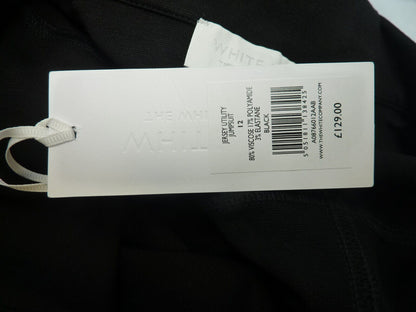 THE WHITE COMPANY-JERSEY UTILITY JUMPSUIT-12-BLACK
