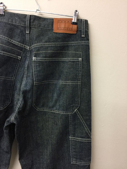 TOMMY HILFIGER S BLACK CARPENTER JEANS 32/32