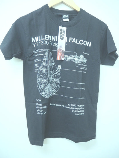 Star Wars Millenium Falcon Sketch T-Shirt Size Small