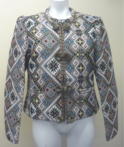 JOE BROWNS ECLECTIC AZTEC WOMENS JACKET-MULTICOLOURED-UK10
