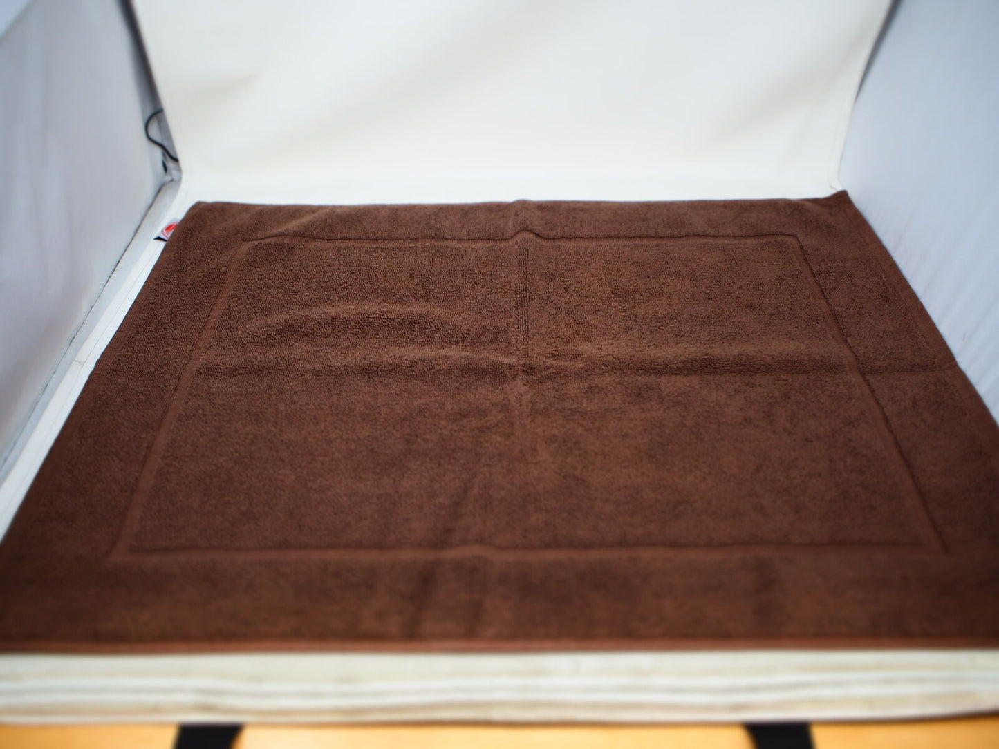 Strato Cotton Natural Coffee Brown Pack of 2 Bath Mats 50x70cm