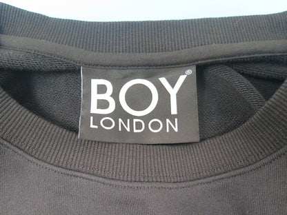 BOY LONDON-BOY EAGLE UNISEX FLOCK SWEATSHIRT-BLACK-MEDIUM