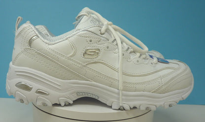 SKECHERS-WHITE AIR COOLED MEMORY FOAM-UK7