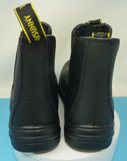 TODAY SUNNY STEEL TOE CAP WORK BOOTS-BLACK-UK6