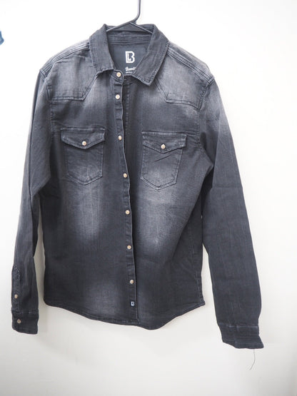 Men's Brandit Riley Denim Shirt Size L