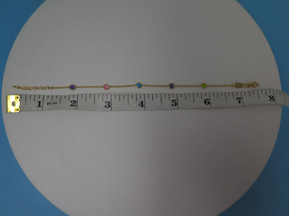 LIBERTY HOT ROX MULTI GEMSTONE BRACELET-18CT GOLD