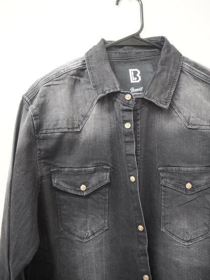 Men's Brandit Riley Denim Shirt Size L