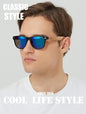 AMEXI Round Wood Sunglasses for Men&women