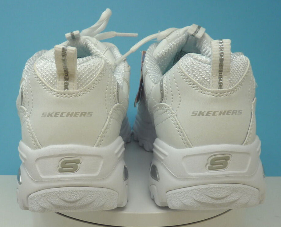 SKECHERS-WHITE AIR COOLED MEMORY FOAM-UK7