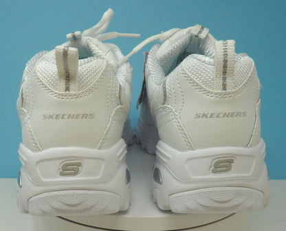 SKECHERS-WHITE AIR COOLED MEMORY FOAM-UK7