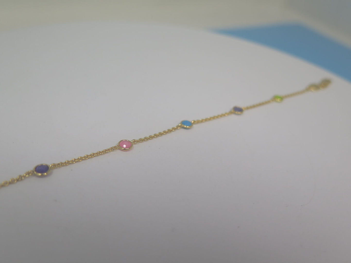 LIBERTY HOT ROX MULTI GEMSTONE BRACELET-18CT GOLD