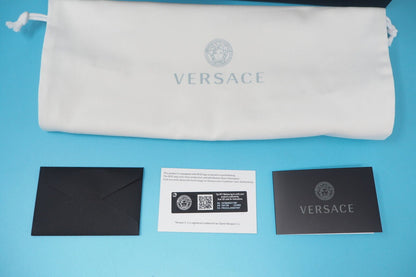VERSACE BLACK SLIDERS SIZE UK6.5