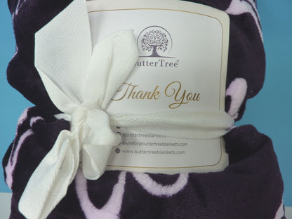 BUTTERTREE I LOVE YOU MOM BLANKET-PURPLE-65X50"