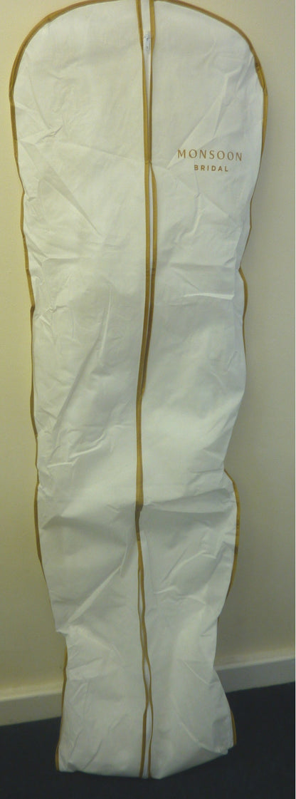 MONSOON KATE PEARL TRIM MAXI DRESS-IVORY-UK24 RRP:£150