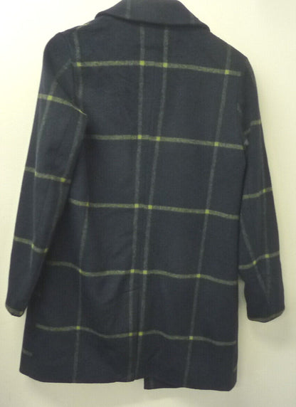 SCOTCH AND SODA CHECKED COAT-SMALL-NAVY