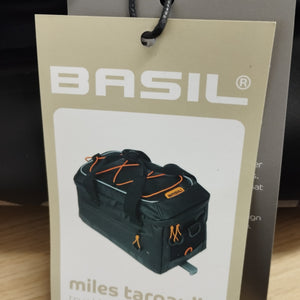 Basil Miles Tarpaulin - trunkbag MIK - 7 liter - black/orange