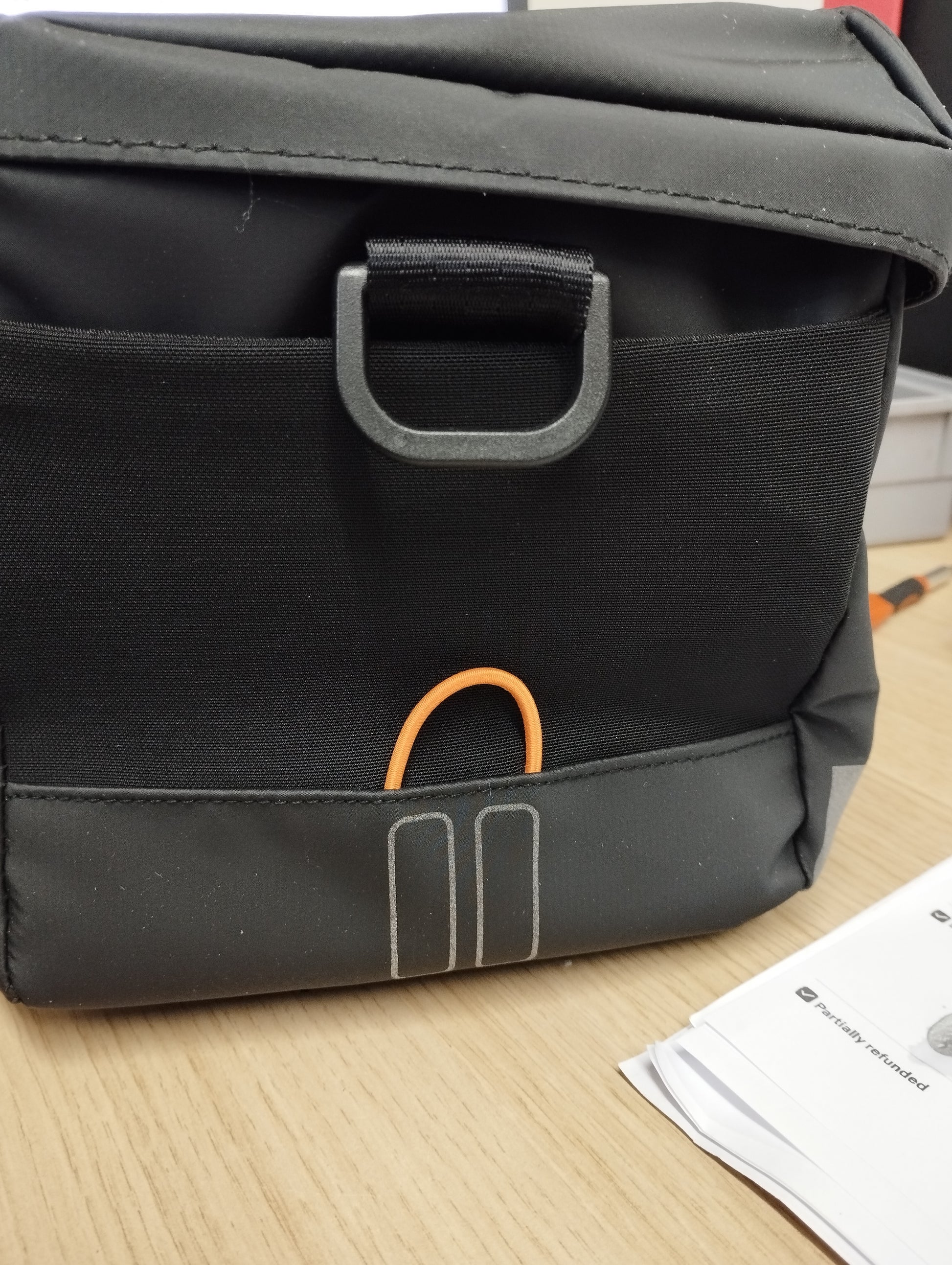 Basil Miles Tarpaulin - trunkbag MIK - 7 liter - black/orange