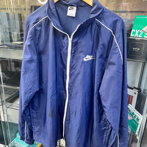 Nike Men's Jacket M Blue Nylon with Polyester Windbreaker Large