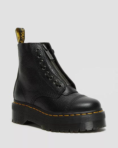 Dr.Martens Sinclair Soft Leather Platform Boots-BLACK-UK6
