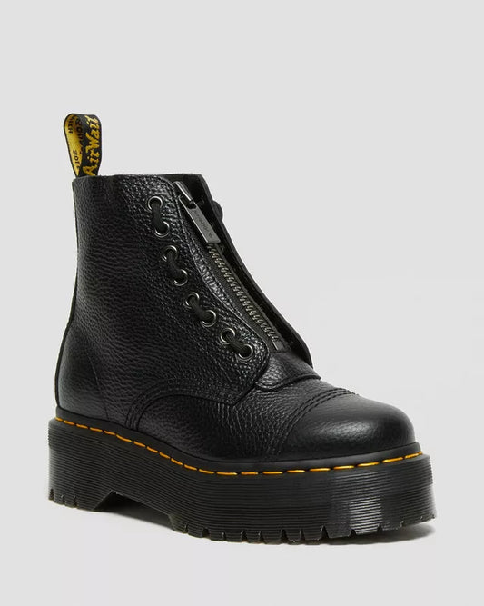 Dr.Martens Sinclair Soft Leather Platform Boots-BLACK-UK6