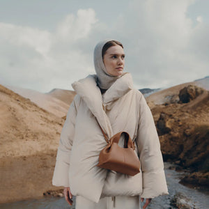 Polene Numéro Neuf Mini Edition Textured Camel